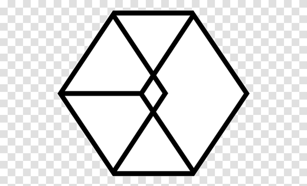 Exo Logo Exologo Freetoedit Freetoedit, Triangle, Star Symbol, Kite Transparent Png
