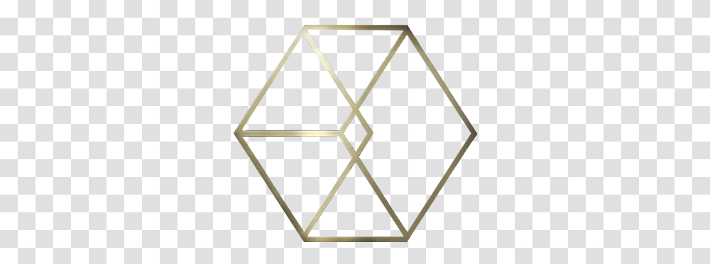 Exo Logo White Exo Love Me Right, Lighting, Symbol, Star Symbol, Triangle Transparent Png