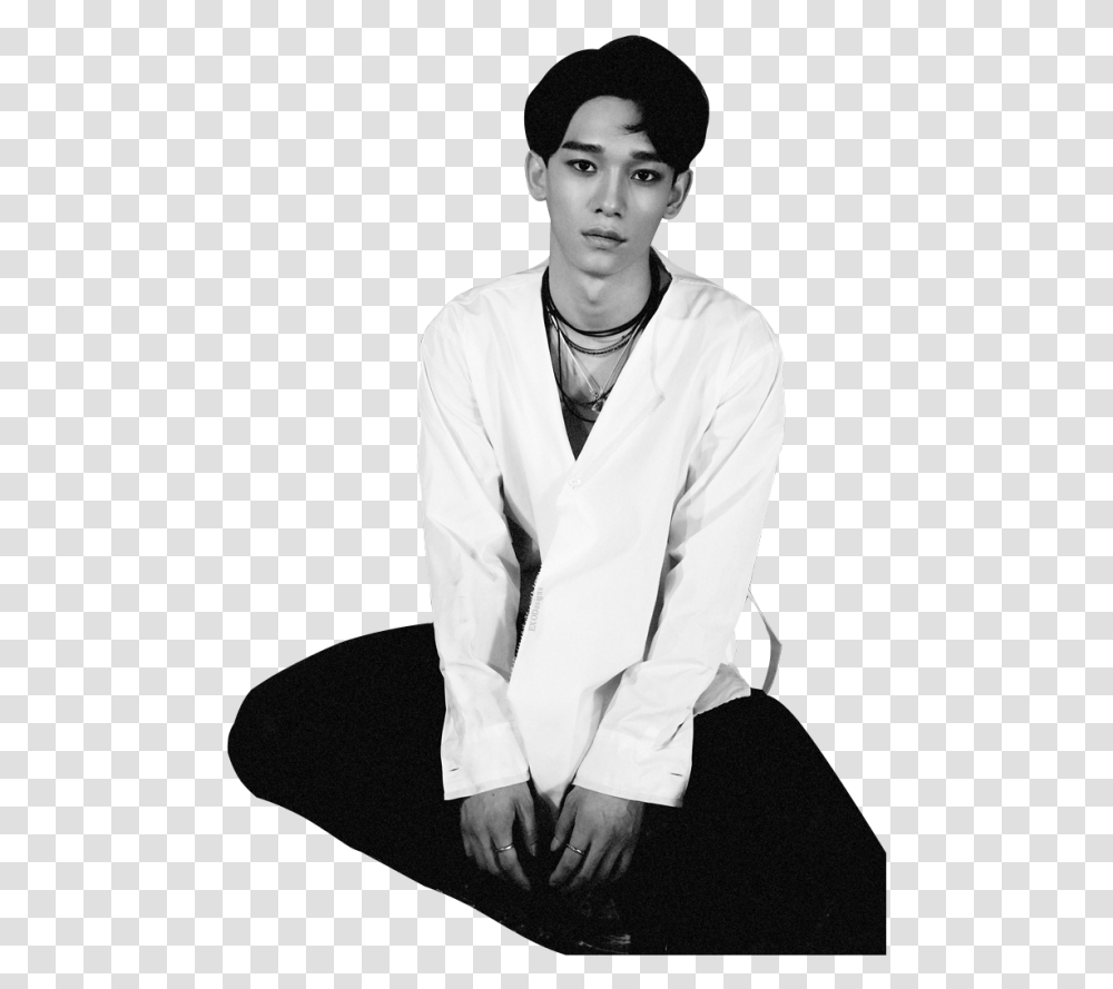 Exo Lotto Photo Teaser, Person, Lab Coat, Sleeve Transparent Png