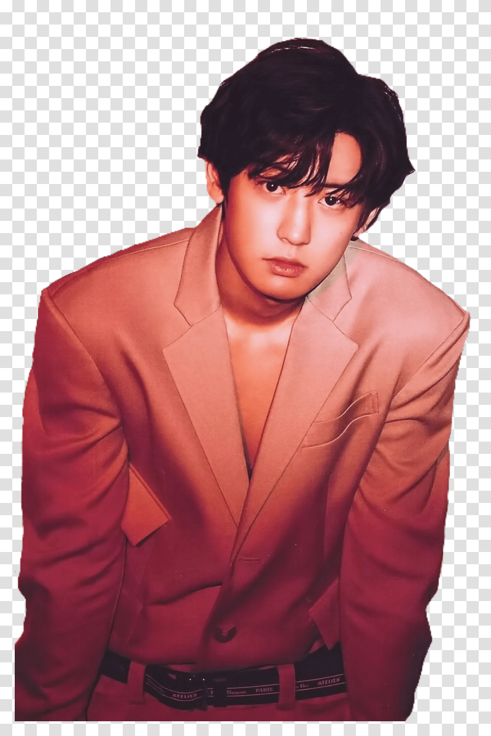 Exo Love Shot Chanyeol Exoloveshot Love Shot Chanyeol, Suit, Overcoat, Clothing, Face Transparent Png