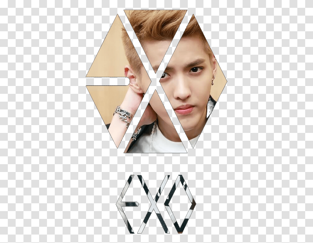 Exo M Kris Picture Inside An Exo Logo By Exo, Face, Person, Human, Female Transparent Png
