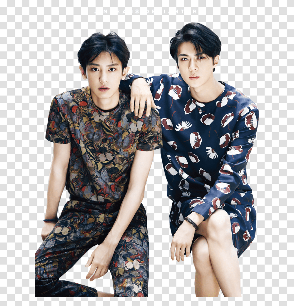 Exo Sehun And Chanyeol, Person, Sleeve, Skin Transparent Png