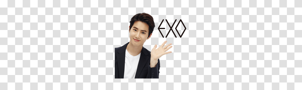 Exo Special Line Stickers Line Store, Face, Person, Suit Transparent Png