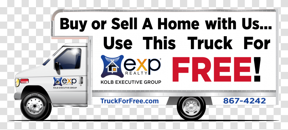 Exp Realty Tucson Moving Truck Exp Realty, Moving Van, Vehicle, Transportation Transparent Png