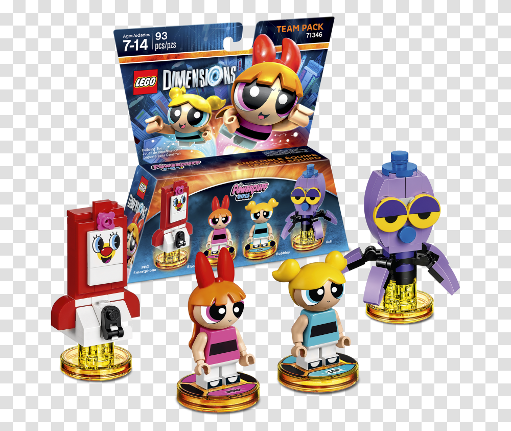 Expansionpack Na Powerpuffgirls Teampack 1 Lego Dimensions Powerpuff Girls, Toy, Super Mario, Pac Man Transparent Png