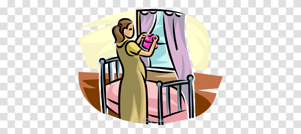 Expecting Mother Working In The Nursery Royalty Free Vector Clip, Worker, Washing, Hairdresser, Aluminium Transparent Png