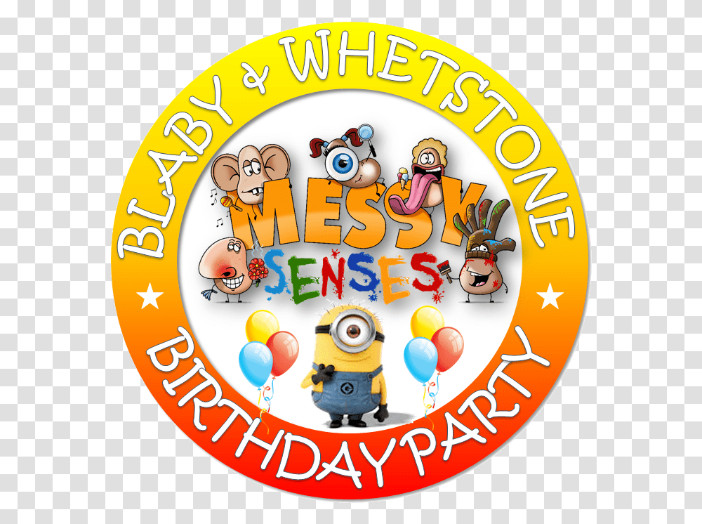 Expiredmessy Senses Birthday Party, Label, Alphabet, Logo Transparent Png