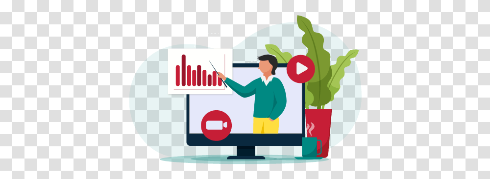 Explainer Video Production Custom Creation New Youtube Marketing, Person, Monitor, Screen, Electronics Transparent Png