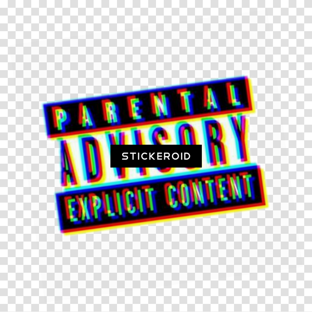 Explicit Sticker Picture Label, Light, Scoreboard, Lighting, Neon Transparent Png