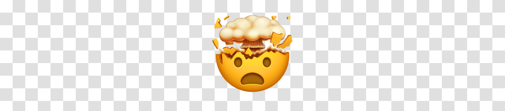 Exploding Head Emoji On Apple Ios, Birthday Cake, Dessert, Food, Egg Transparent Png