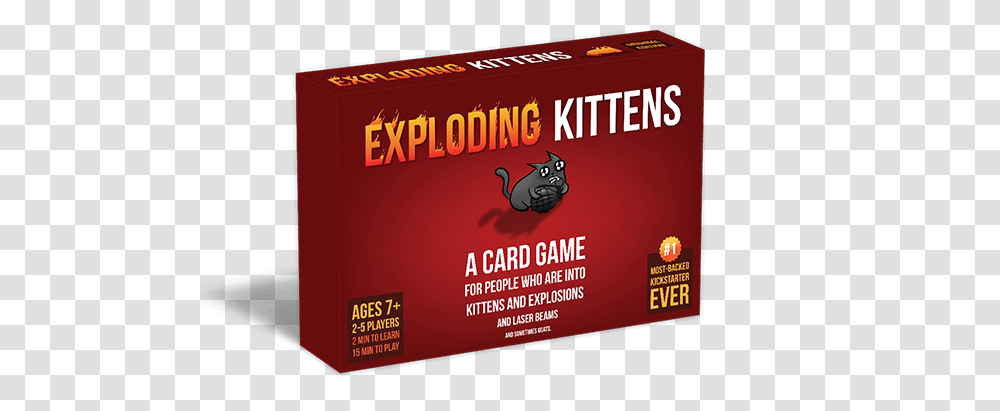 Exploding Kittens A Card Game For People Who Are Into Exploding Kittens Board Game, Text, Potted Plant, Vase, Jar Transparent Png