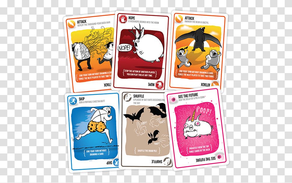 Exploding Kittens Card Game, Label, Cat, Pet Transparent Png