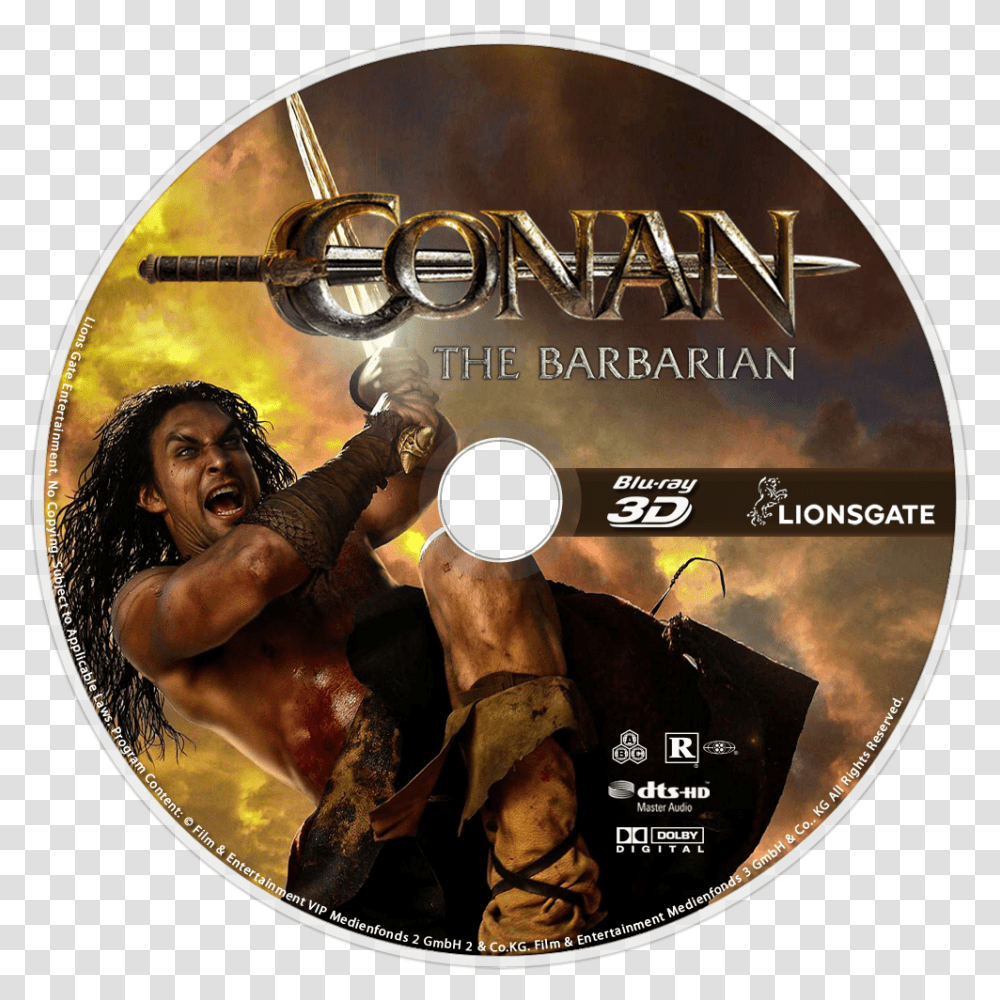Explore More Images In The Movie Category Conan The Barbarian 2011 Poster, Disk, Dvd, Person, Human Transparent Png