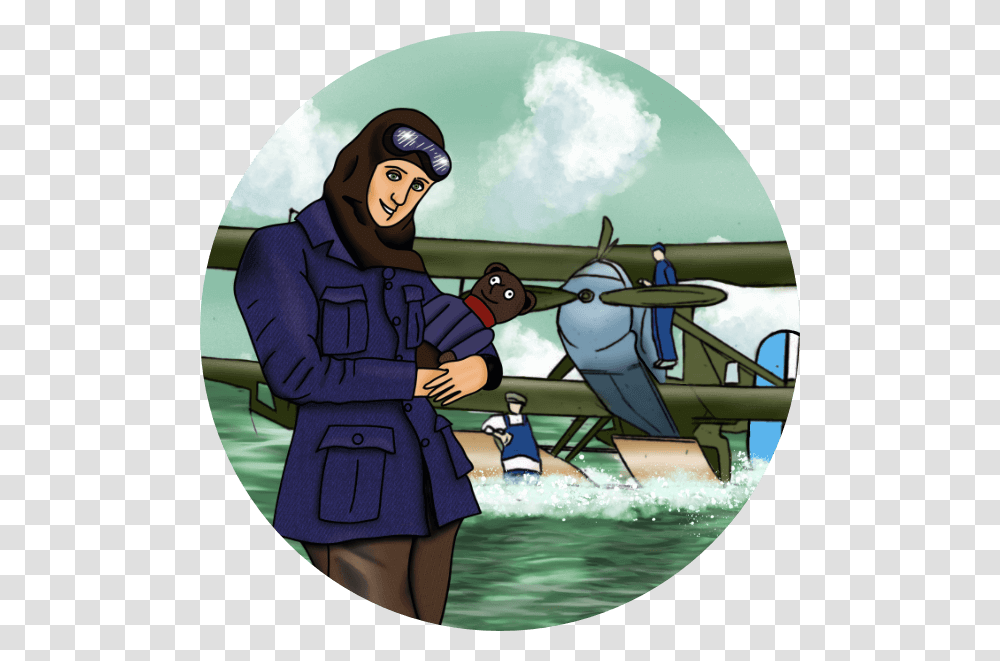 Explore The Ww1 Seaplane Station Leisure, Person, Human, Airplane, Aircraft Transparent Png