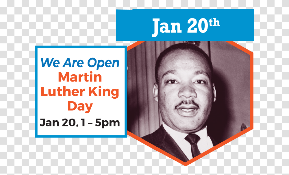 Explorium January 20 Flyer Martin Luther King Jr Best, Tie, Person, Head Transparent Png