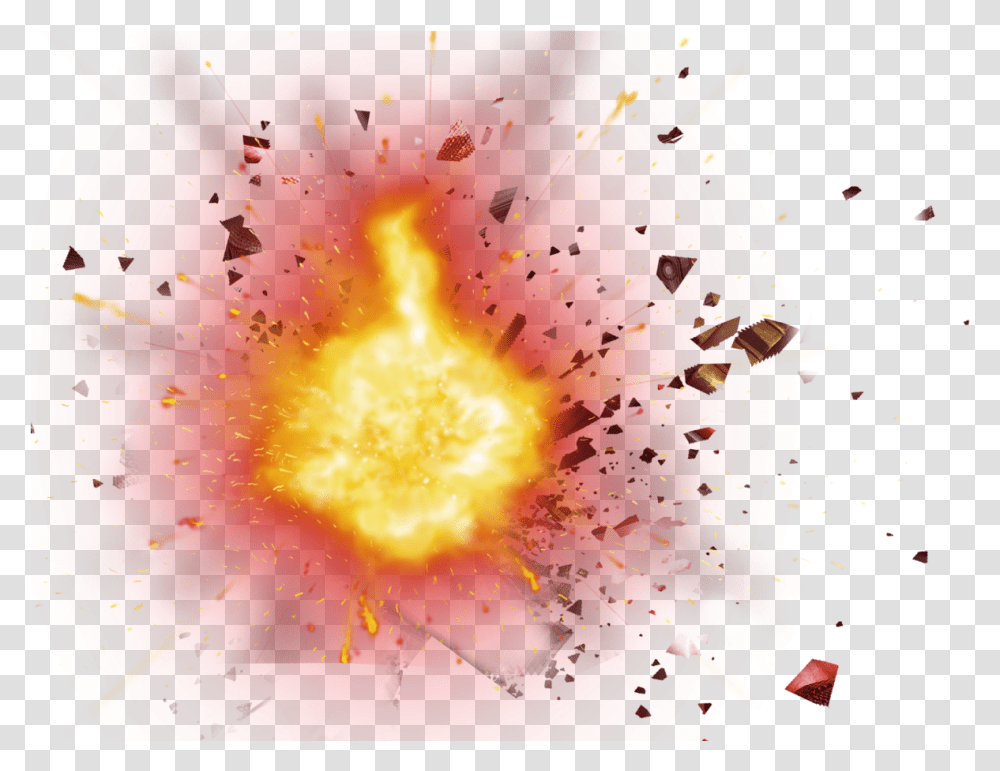 Explosion Animation Explosion With Debris, Flare, Light, Bonfire, Flame Transparent Png