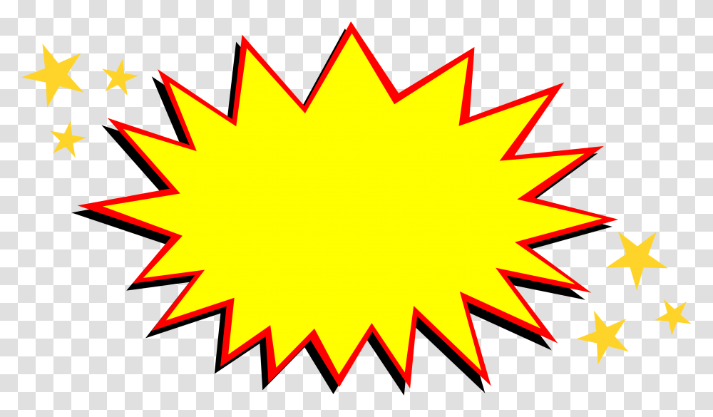Explosion Clip Art Comic Explosion, Leaf, Plant, First Aid, Tree Transparent Png