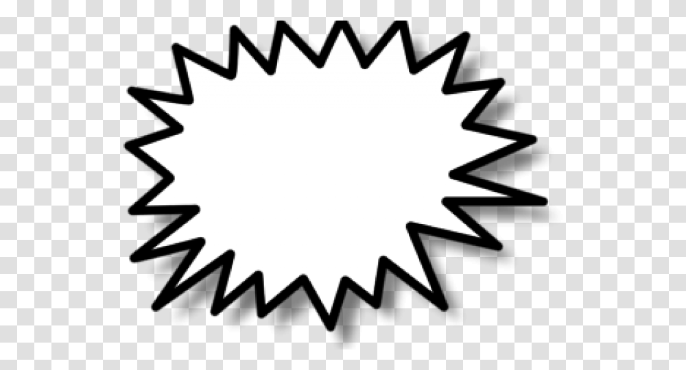 Explosion Clipart Black And White Star Burst Clip Art, Machine, Leaf, Plant Transparent Png