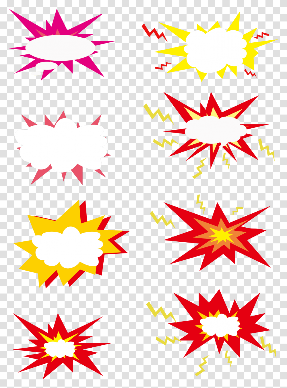 Explosion Clouds Simple Red And Vector Image, Leaf, Plant, Outdoors, Star Symbol Transparent Png