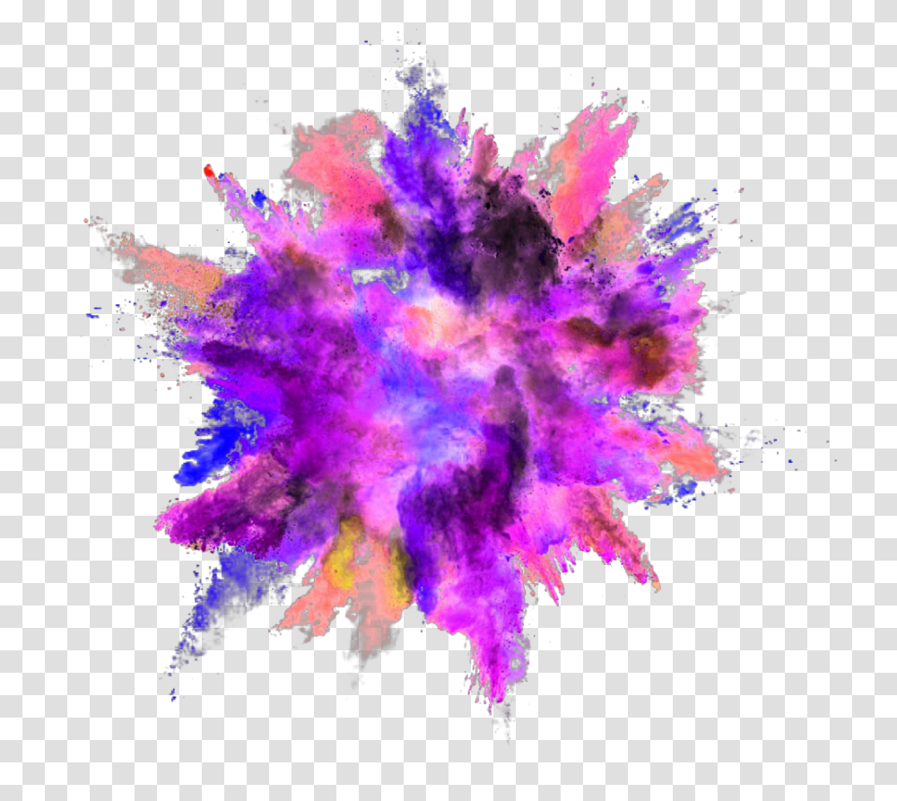 Explosion Color Powder Dust Background Dust Explosion, Ornament, Purple Transparent Png