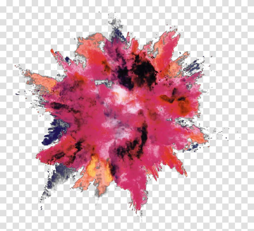Explosion Color Powder Dust Colorful Powder Explosion, Ornament, Pattern, Fractal, Modern Art Transparent Png