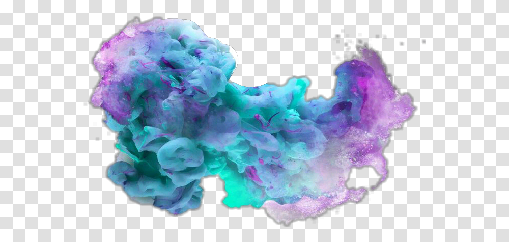 Explosion De Colores Blue And Purple Smoke, Mineral, Crystal, Quartz Transparent Png