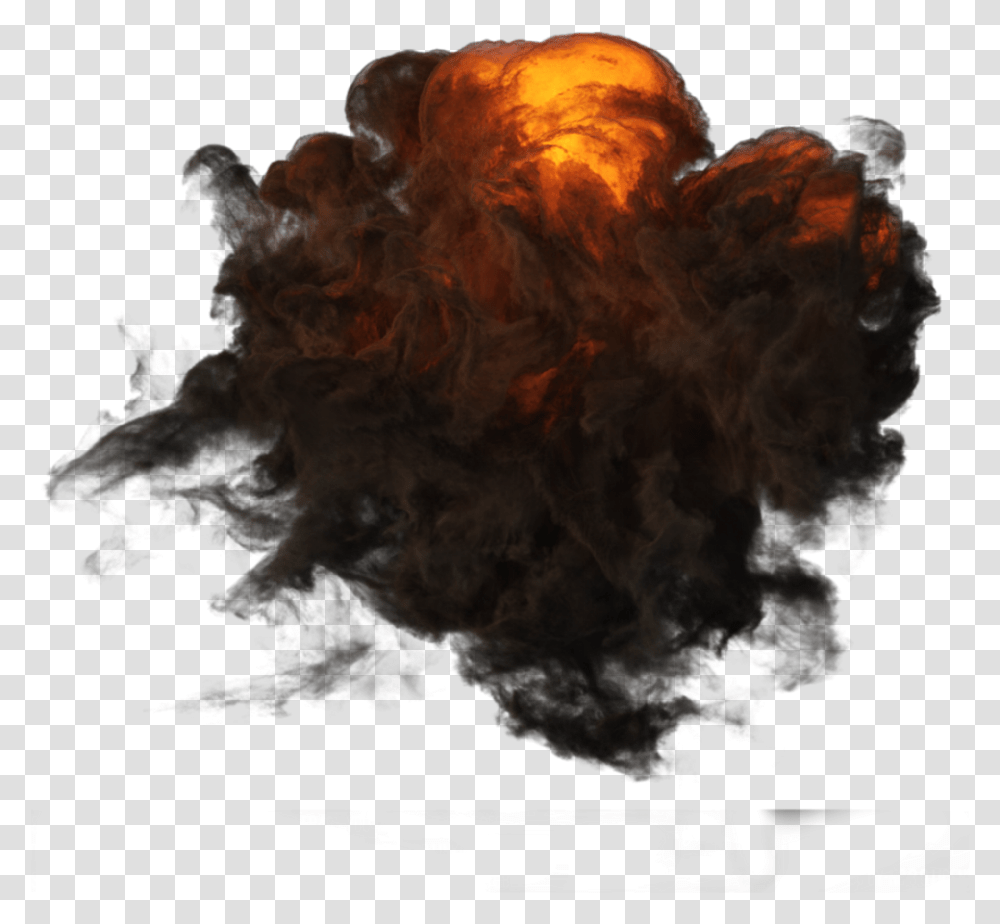 Explosion Humo Background Fire Smoke, Flame, Nature, Outdoors, Mountain Transparent Png