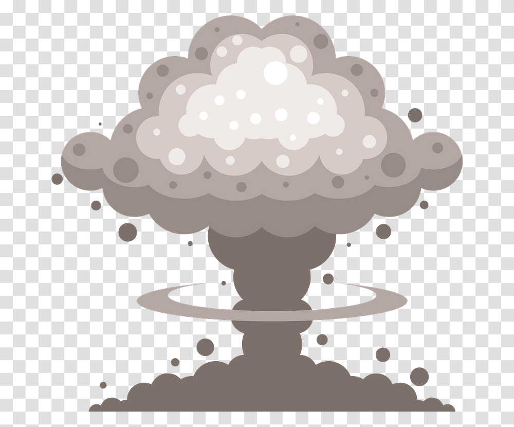 Explosion Mushroom Cloud Clipart Illustration, Nuclear, Plant, Rug, Flower Transparent Png