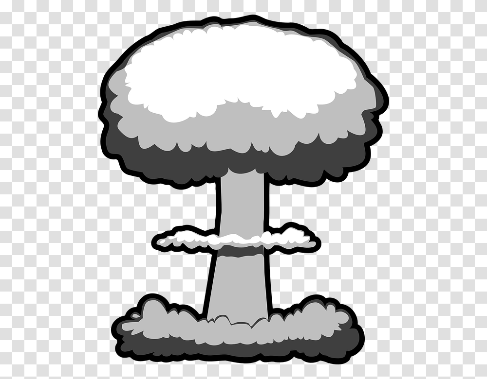 Explosions Outline Pencil And Nuclear Explosion Clipart, Lamp, Plant, Agaric, Mushroom Transparent Png