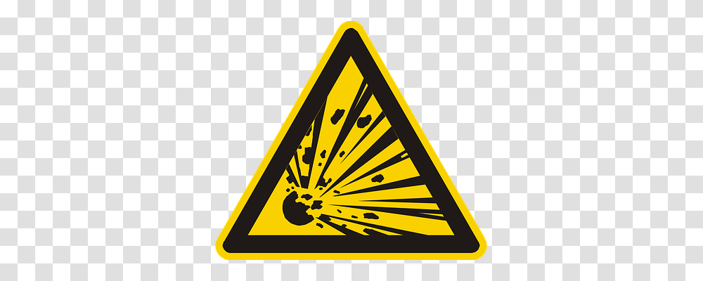 Explosive Symbol, Sign, Road Sign, Triangle Transparent Png