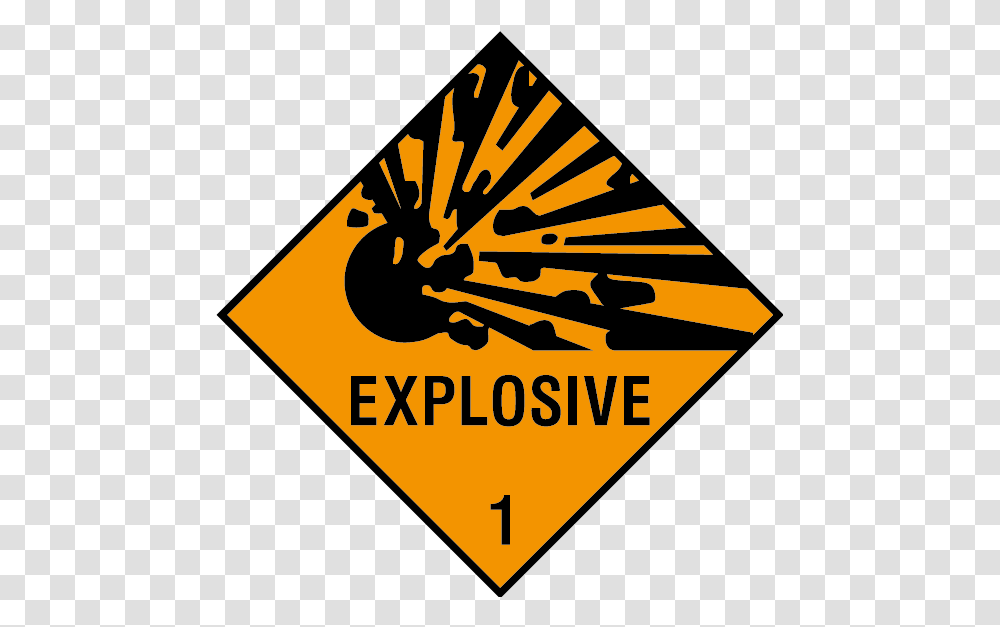 Explosive Sign Image Explosive Sign, Road Sign Transparent Png