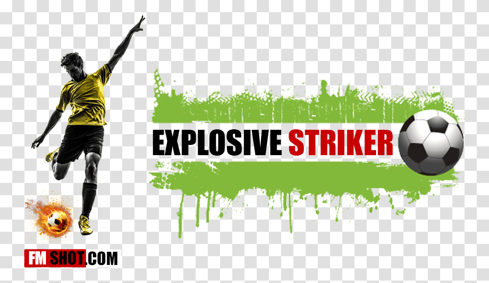 Explosive Striker Football Vector Image Color, Person, Soccer Ball, Sport, People Transparent Png
