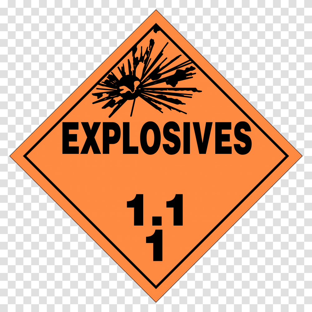 Explosives 1.2, Road Sign, Triangle Transparent Png