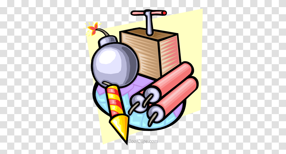 Explosives And Tnt Royalty Free Vector Clip Art Illustration, Weapon, Weaponry, Bomb, Dynamite Transparent Png