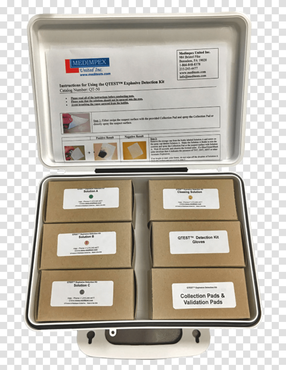 Explosives Detection Identification Kit, Cardboard, First Aid, Box, Carton Transparent Png