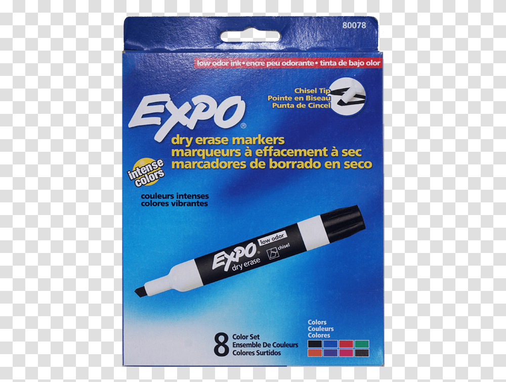 Expo Dry Erase Chisel Tip, Marker, Pen Transparent Png