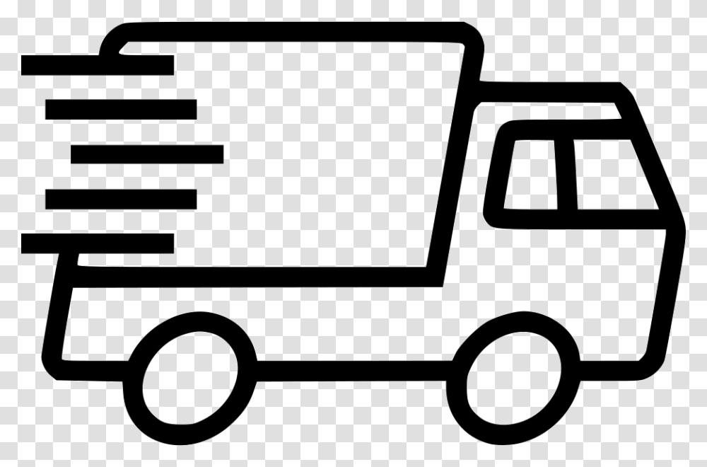 Express Truck Delivery Delivery Truck Line Icon, Van, Vehicle, Transportation, Moving Van Transparent Png