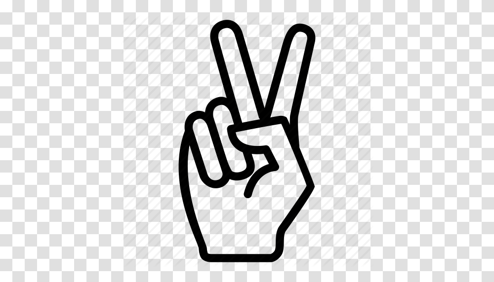 Expression Fingers Gesture Hand Peace Two Icon, Light Transparent Png