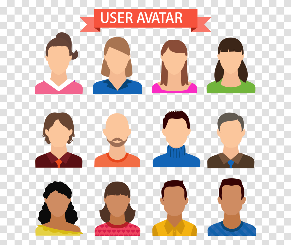 Expressionless User Vector Avatar Icon Vector Avatar Icon, Audience, Crowd, Person, Human Transparent Png