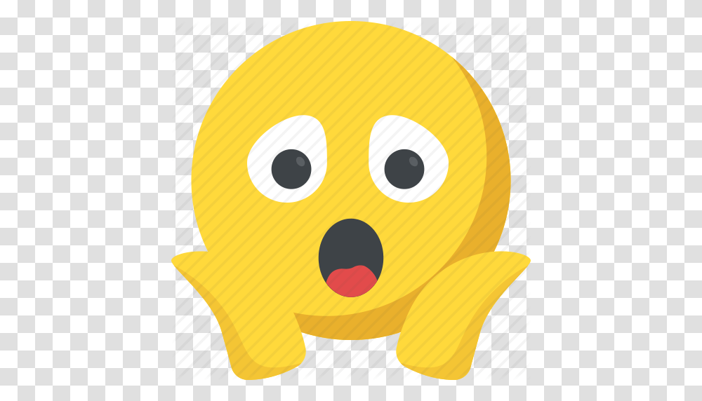 Expressions Fear Emoji Scared Screaming Smiley Icon, Animal, Food, Toy Transparent Png