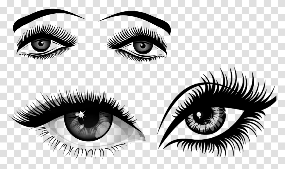 Extensions Clip Art Sketch Cartoon Eye With Lashes, Gray, World Of Warcraft Transparent Png