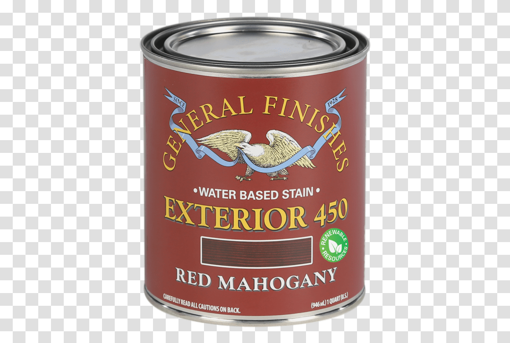 Exterior 450 Water Based Wood Stain General Finishes Aluminum Can, Bird, Animal, Tin, Canned Goods Transparent Png