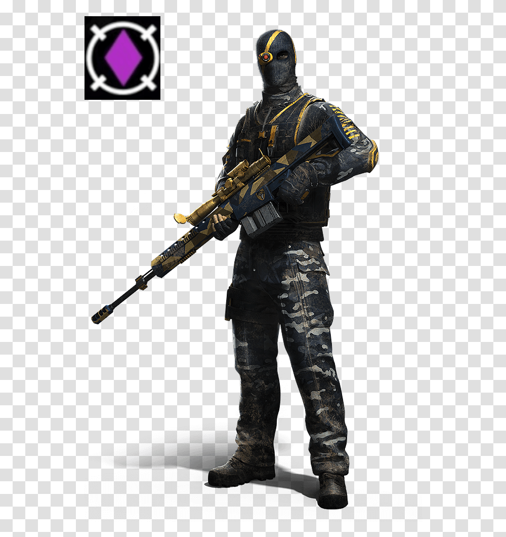 External Image Fallen Ghosts Ghost Recon Wildlands, Gun, Weapon, Weaponry, Person Transparent Png