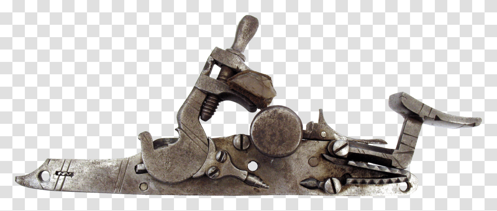External View Of A Fired Snaphance Lock, Tool, Clamp, Weapon, Weaponry Transparent Png