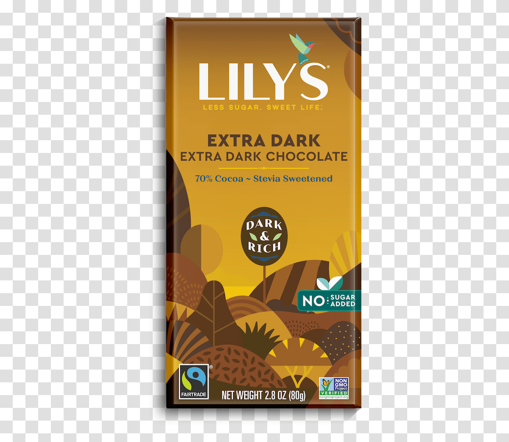 Extra Dark Lily's Salted Almond Dark Chocolate, Poster, Advertisement, Flyer, Paper Transparent Png