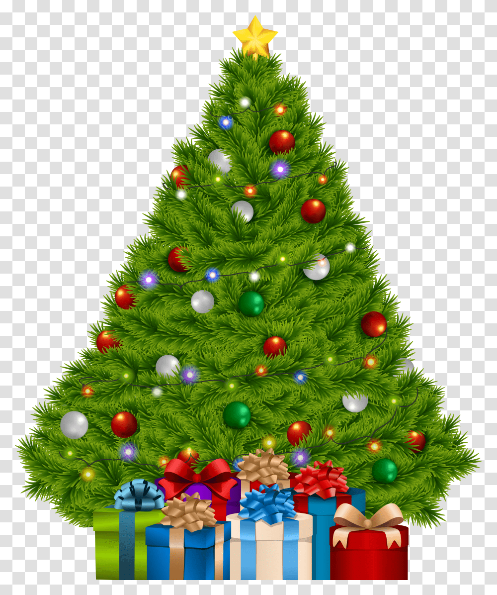 Extra Large Christmas Tree With Gifts Clip Art Christmas Tree And Gifts Transparent Png
