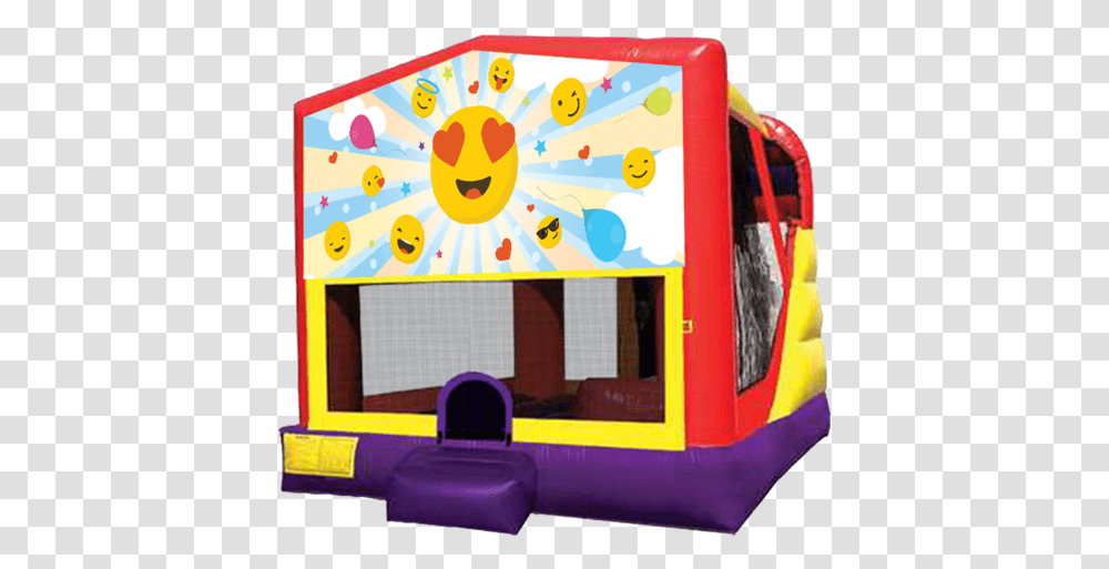 Extra Large Emoji Combo Bouncing Sliding Climbing Pj Mask Bounce House, Inflatable, Indoor Play Area, Playground Transparent Png