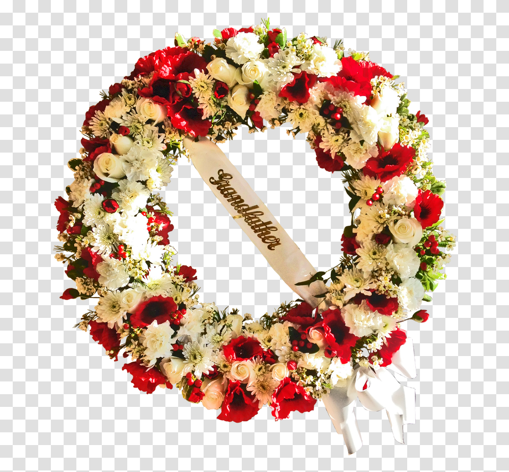 Extra Large Funeral Flowers Wreath Funeral, Petal, Plant, Blossom, Wedding Cake Transparent Png