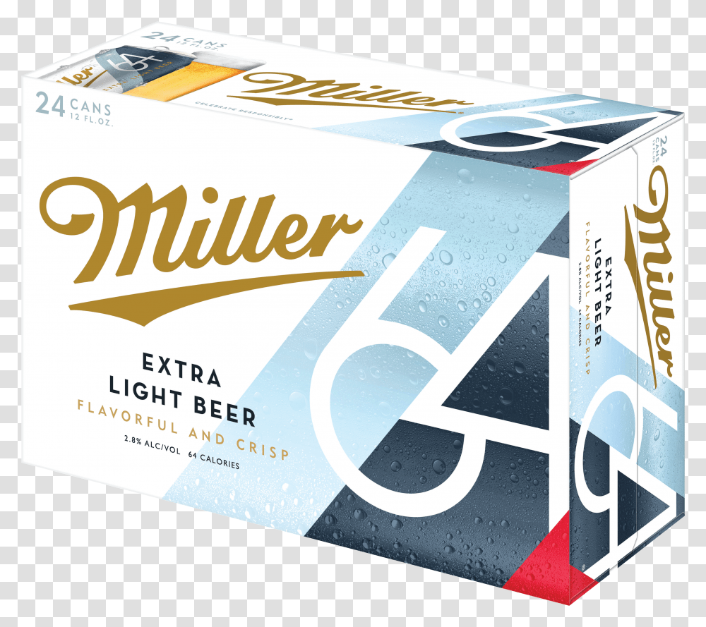 Extra Light Beer Miller 64 Extra Light Beer Transparent Png