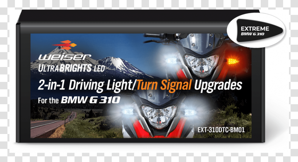Extreme 2 In 1 Led White Driving Lightamber Turn Signal, Monitor, Screen, Electronics, Poster Transparent Png